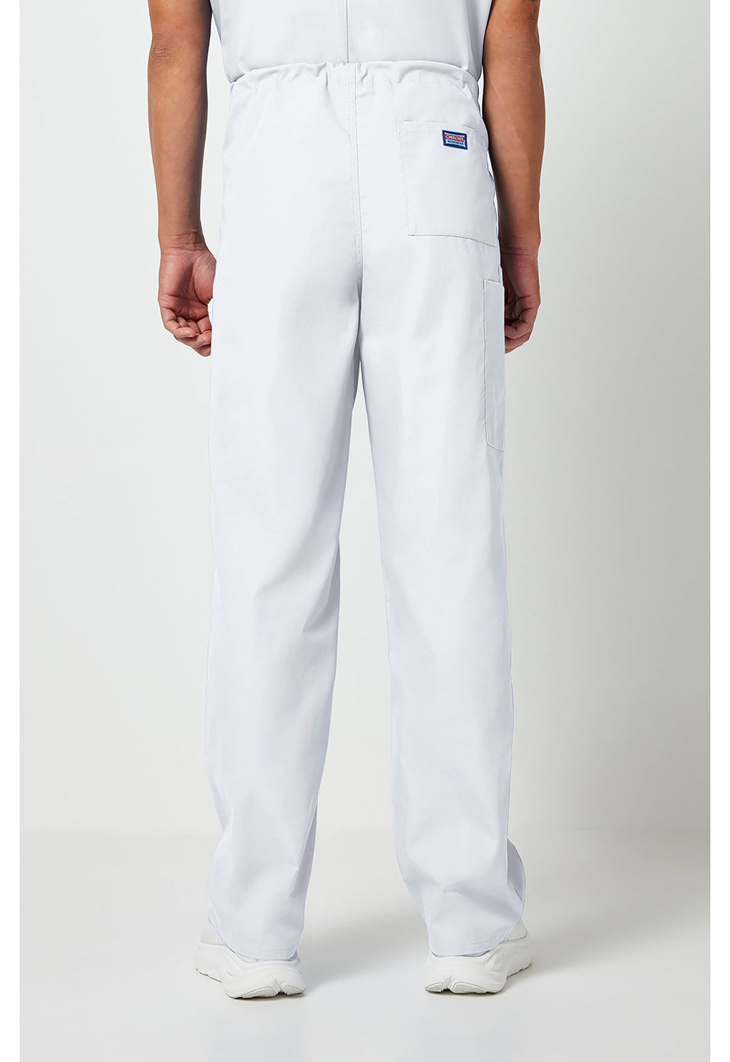 Workwear Originals 4100 Unisex Unisex Drawstring Cargo Scrub Pants White