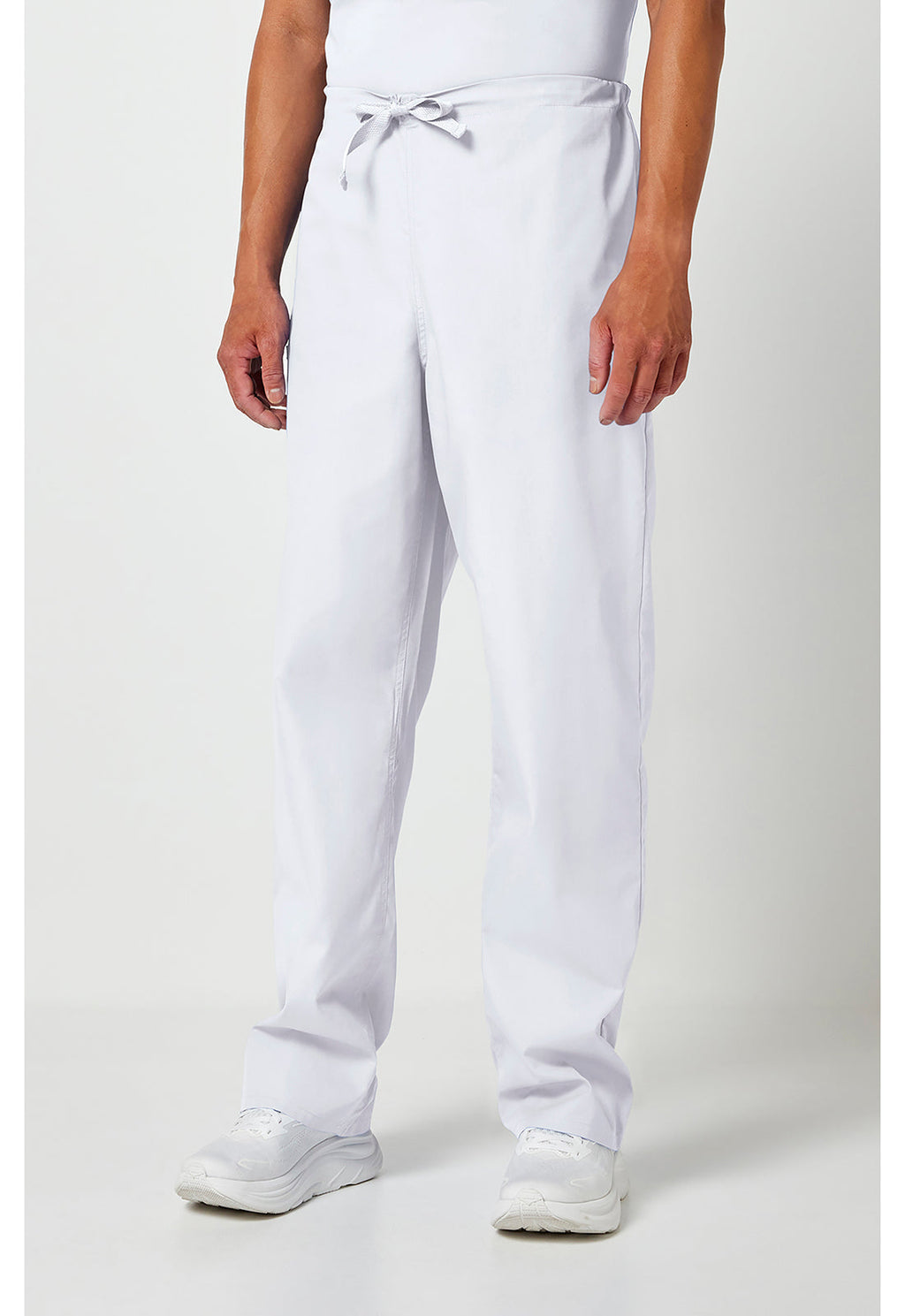 Workwear Originals 4100 Unisex Unisex Drawstring Cargo Scrub Pants White