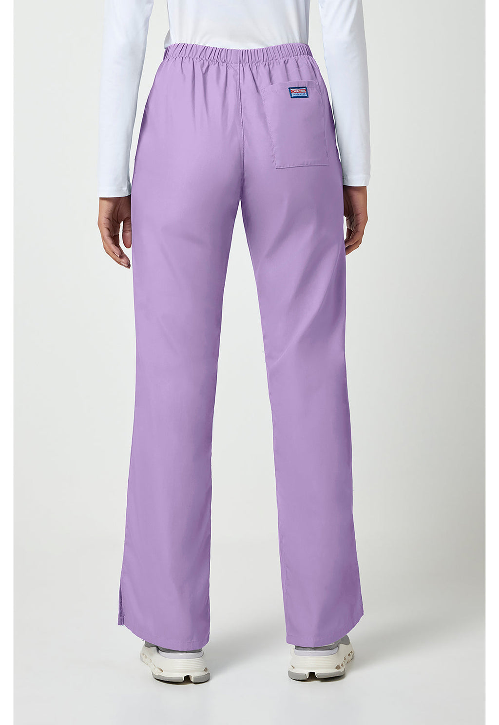 Workwear Originals 4101 Women's Natural Rise Flare Leg Drawstring Scrub Pants Orchid