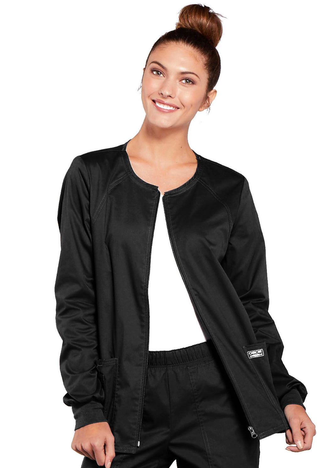Core Stretch 4315 Zip Front Jacket Black