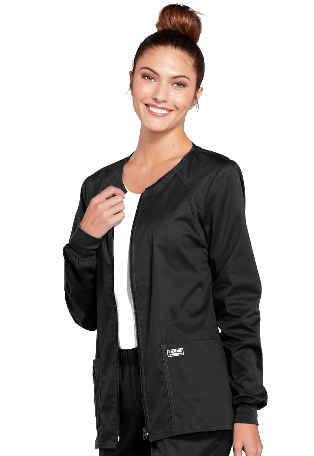 Core Stretch 4315 Zip Front Jacket Black