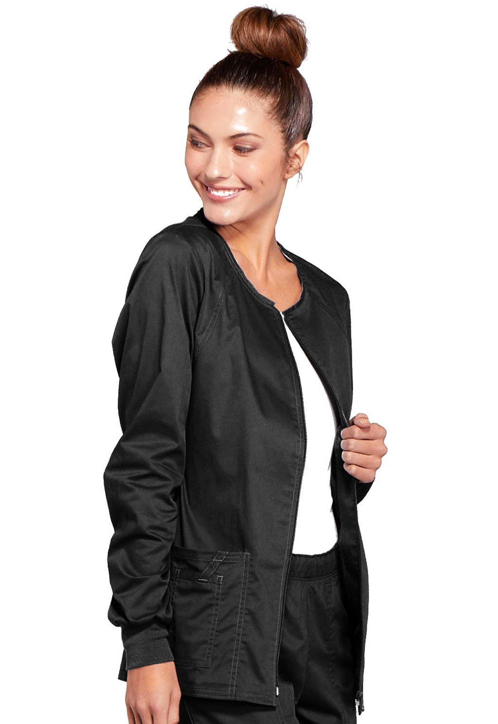 Core Stretch 4315 Zip Front Jacket Black