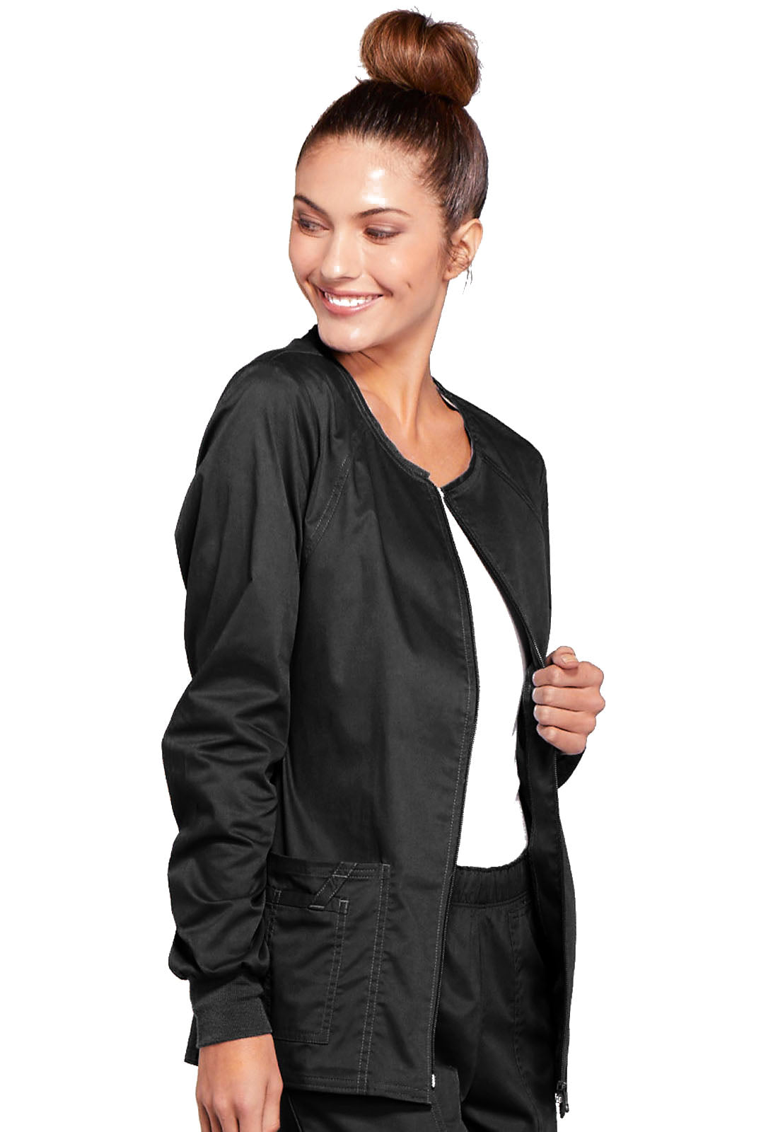 Core Stretch 4315 Zip Front Jacket Black