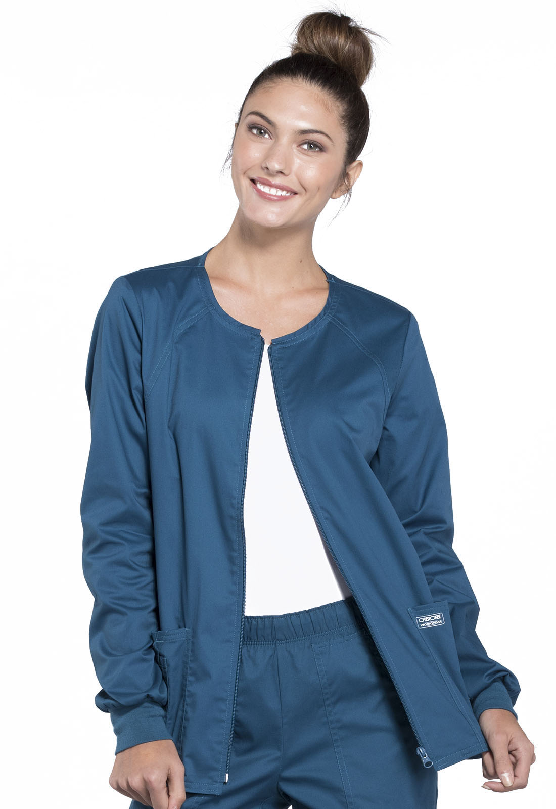 Core Stretch 4315 Zip Front Jacket Caribbean Blue