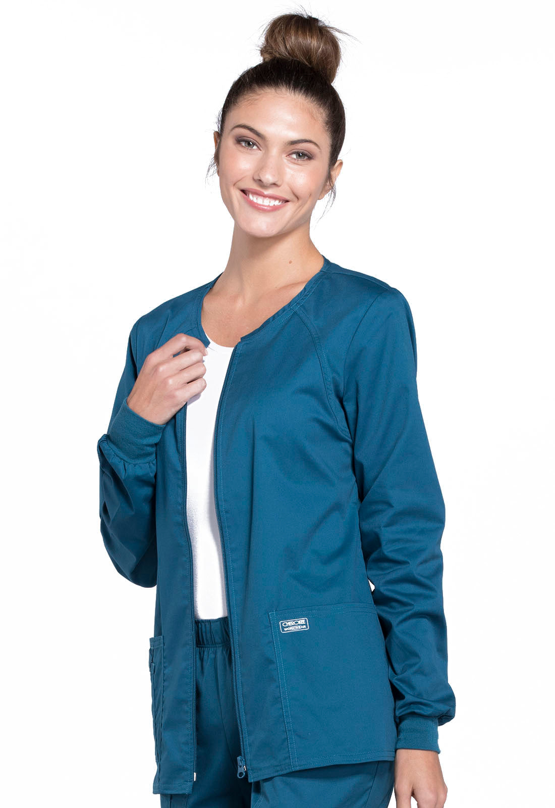 Core Stretch 4315 Zip Front Jacket Caribbean Blue