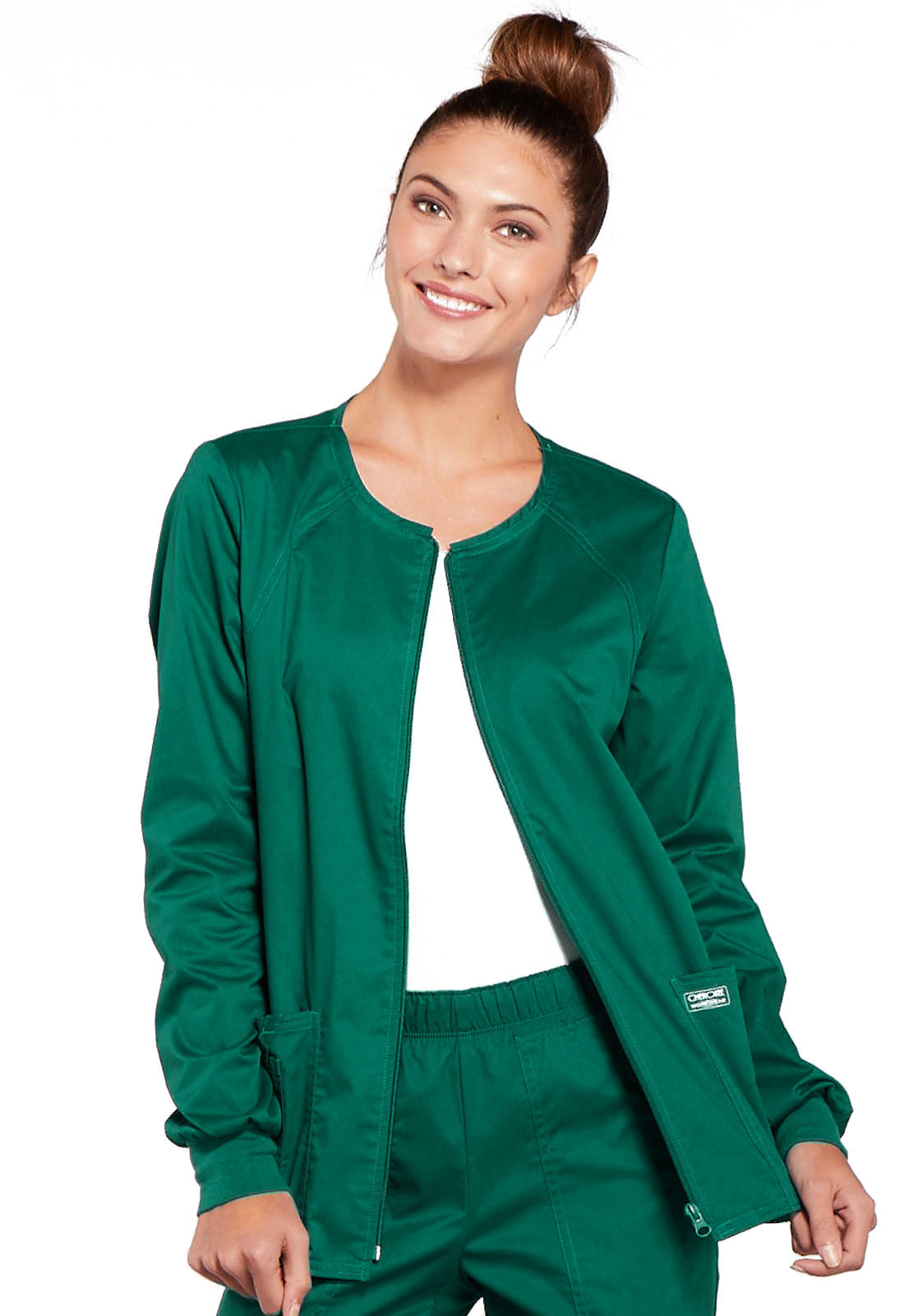 Core Stretch 4315 Zip Front Jacket Hunter Green