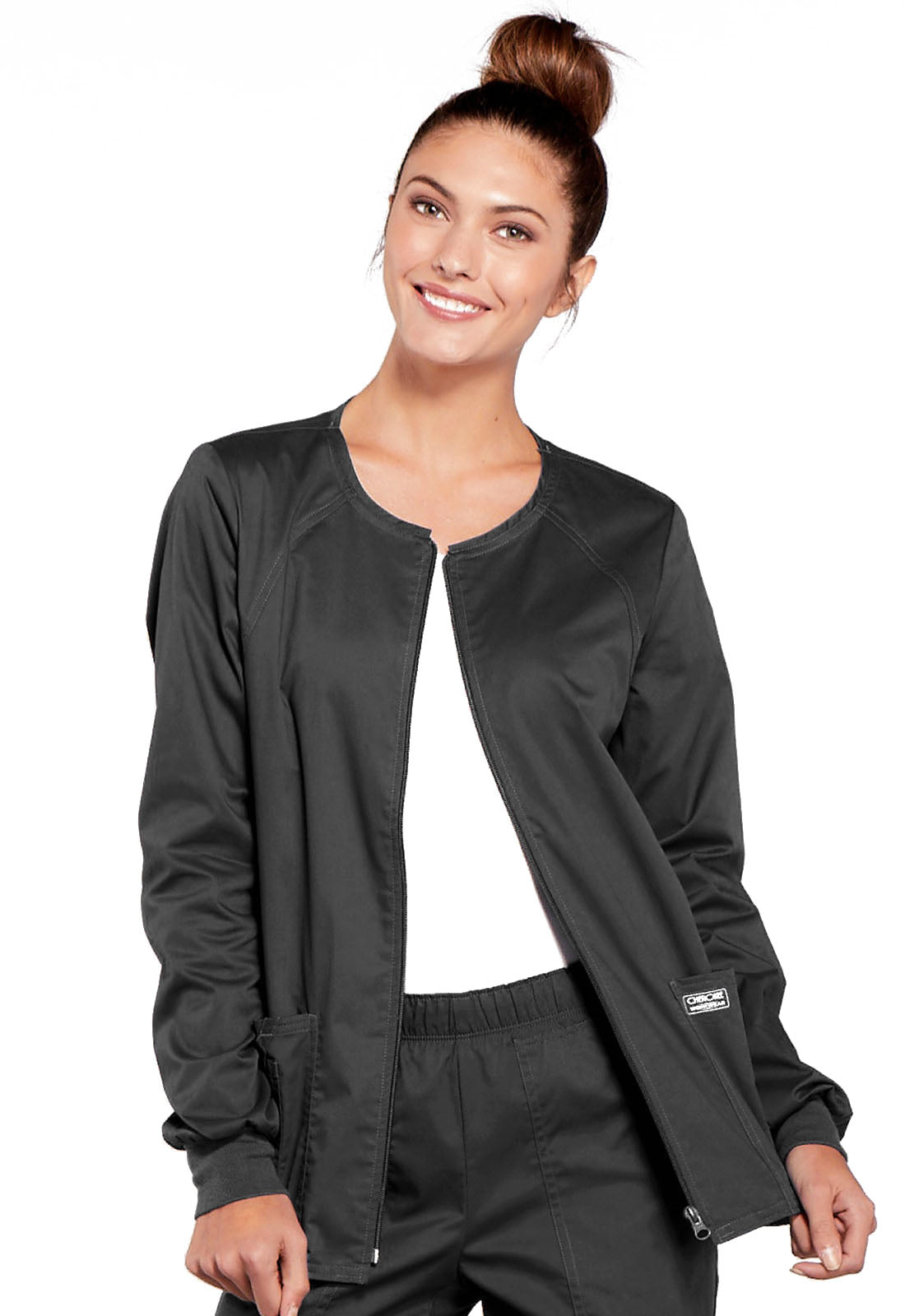 Core Stretch 4315 Zip Front Jacket Pewter