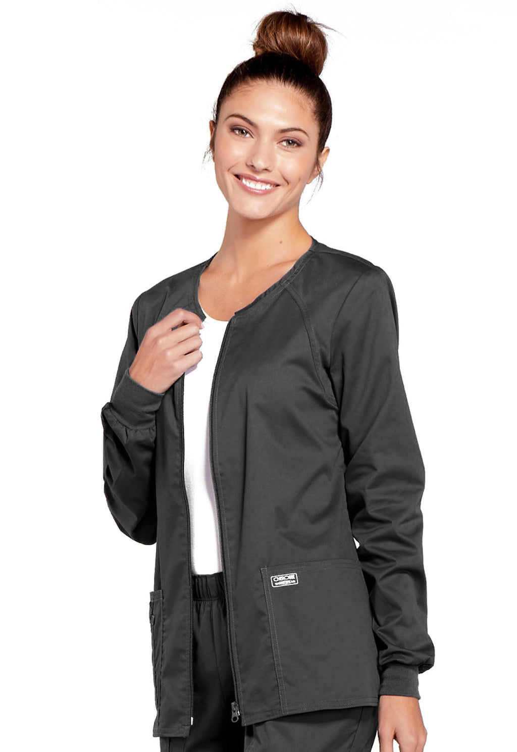 Core Stretch 4315 Zip Front Jacket Pewter