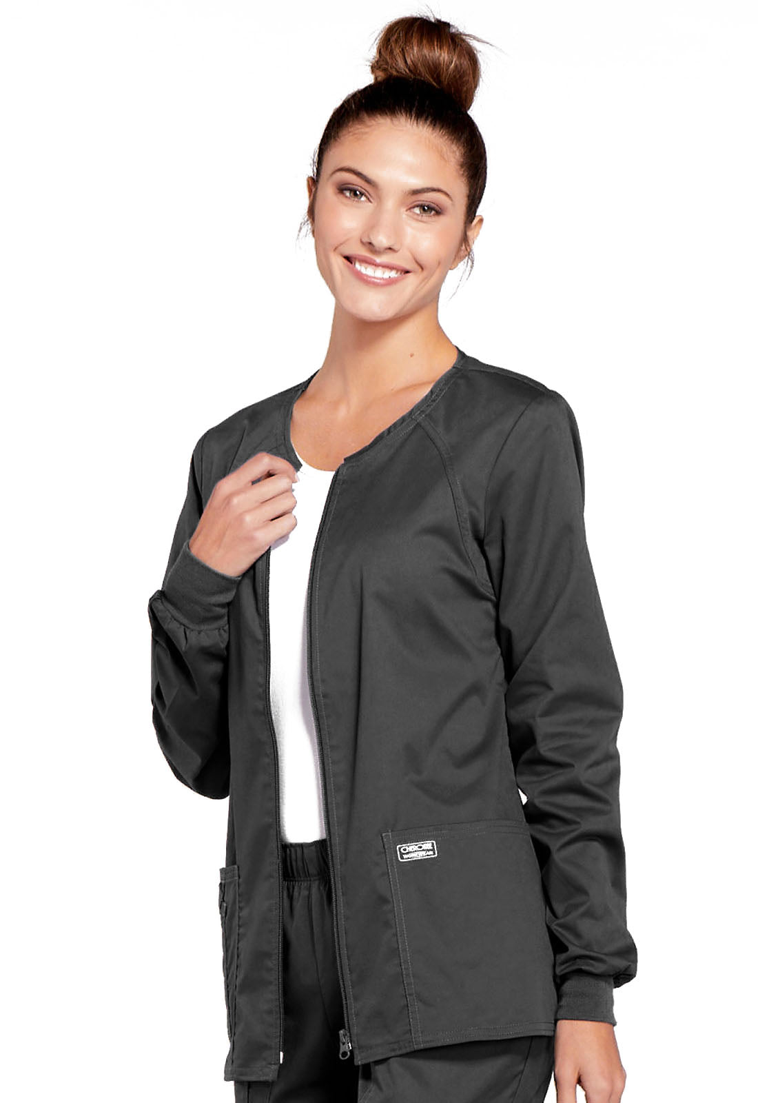 Core Stretch 4315 Zip Front Jacket Pewter