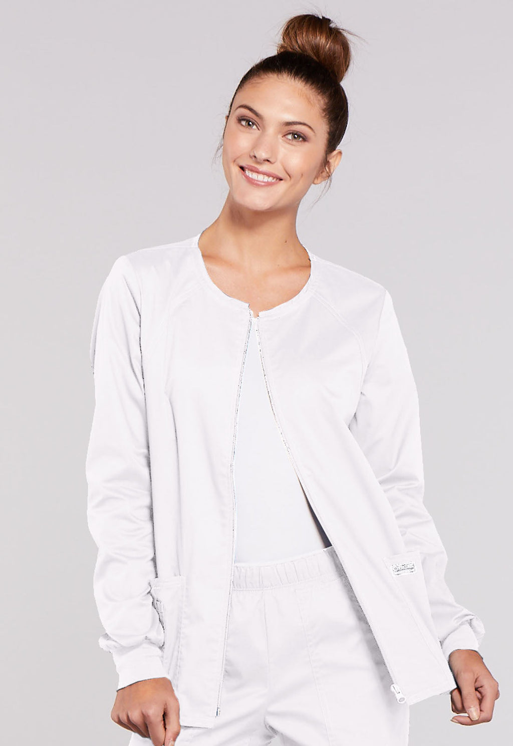 Core Stretch 4315 Zip Front Jacket White