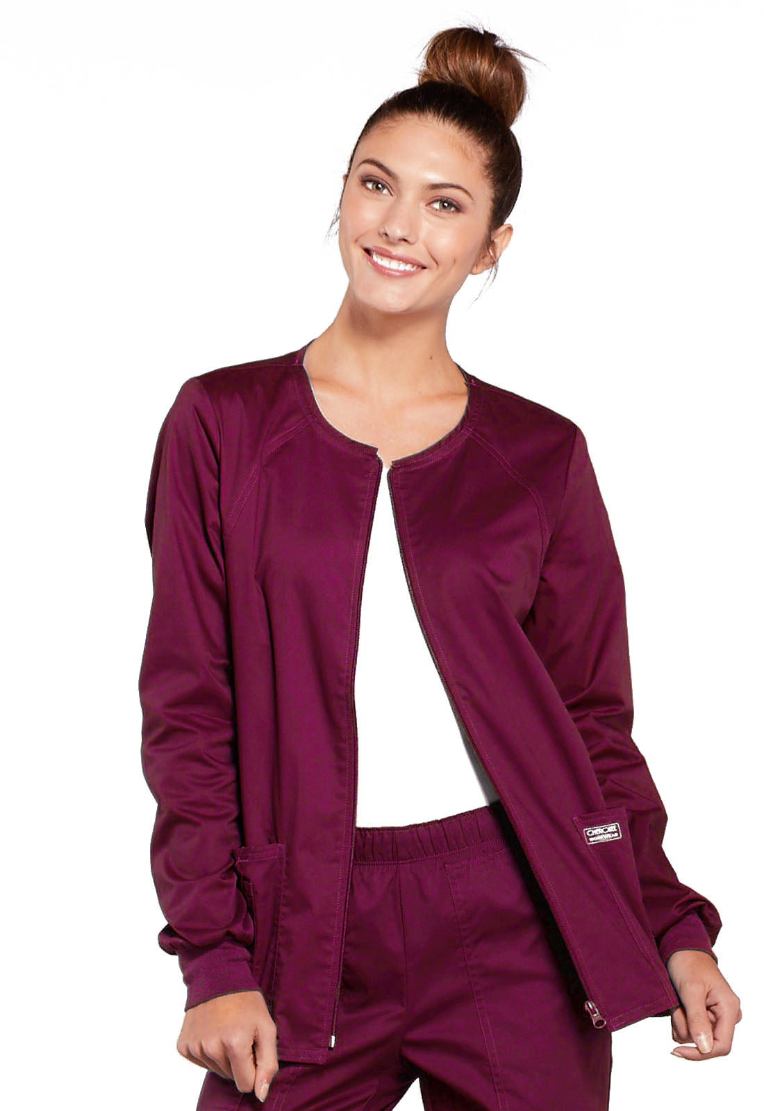 Core Stretch 4315 Zip Front Jacket Wine