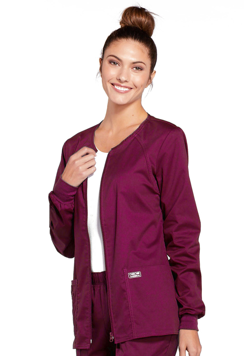 Core Stretch 4315 Zip Front Jacket Wine