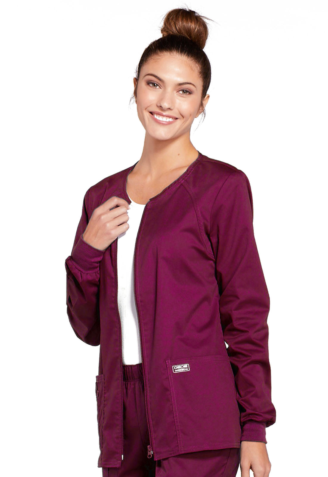 Core Stretch 4315 Zip Front Jacket Wine