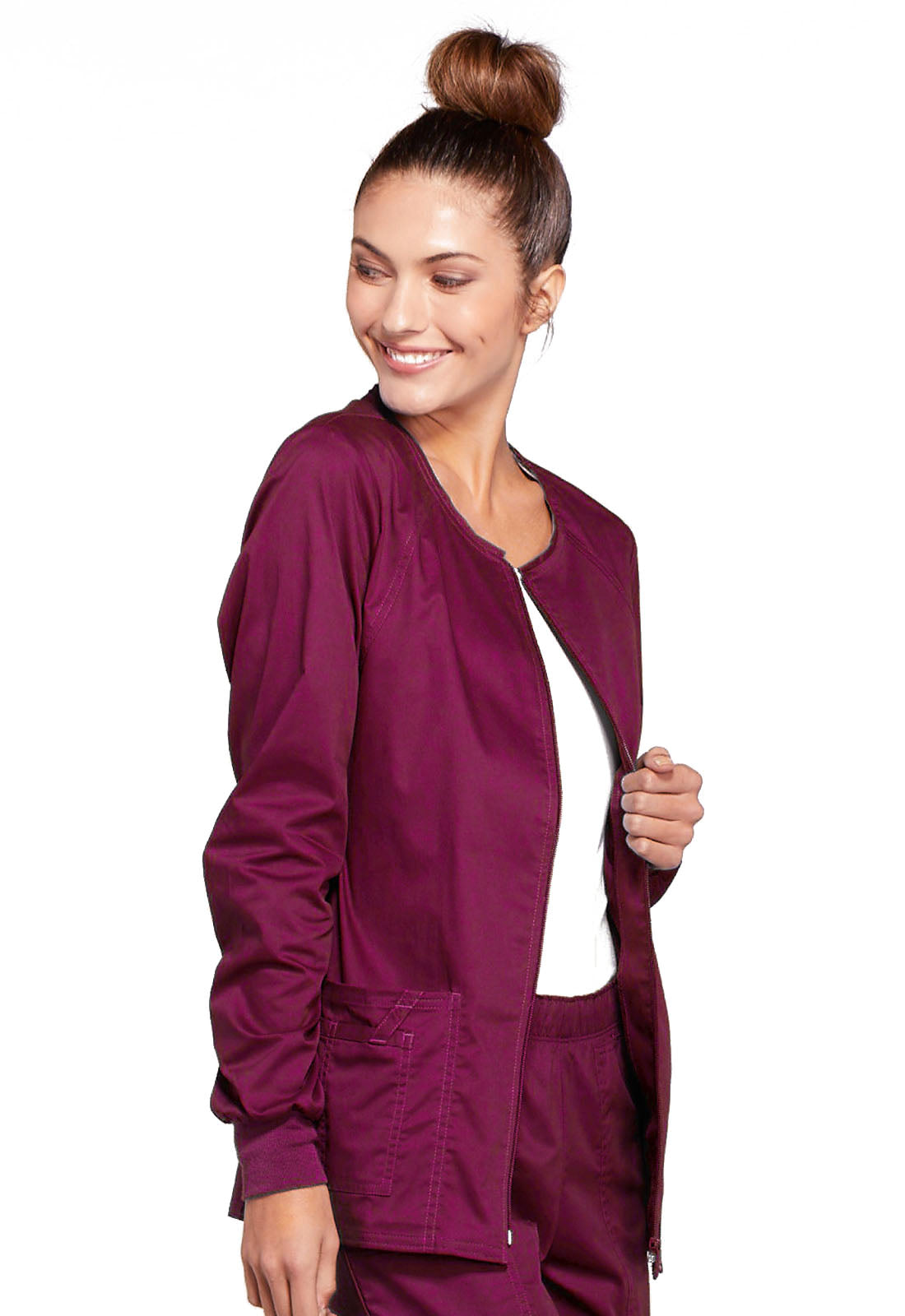 Core Stretch 4315 Zip Front Jacket Wine