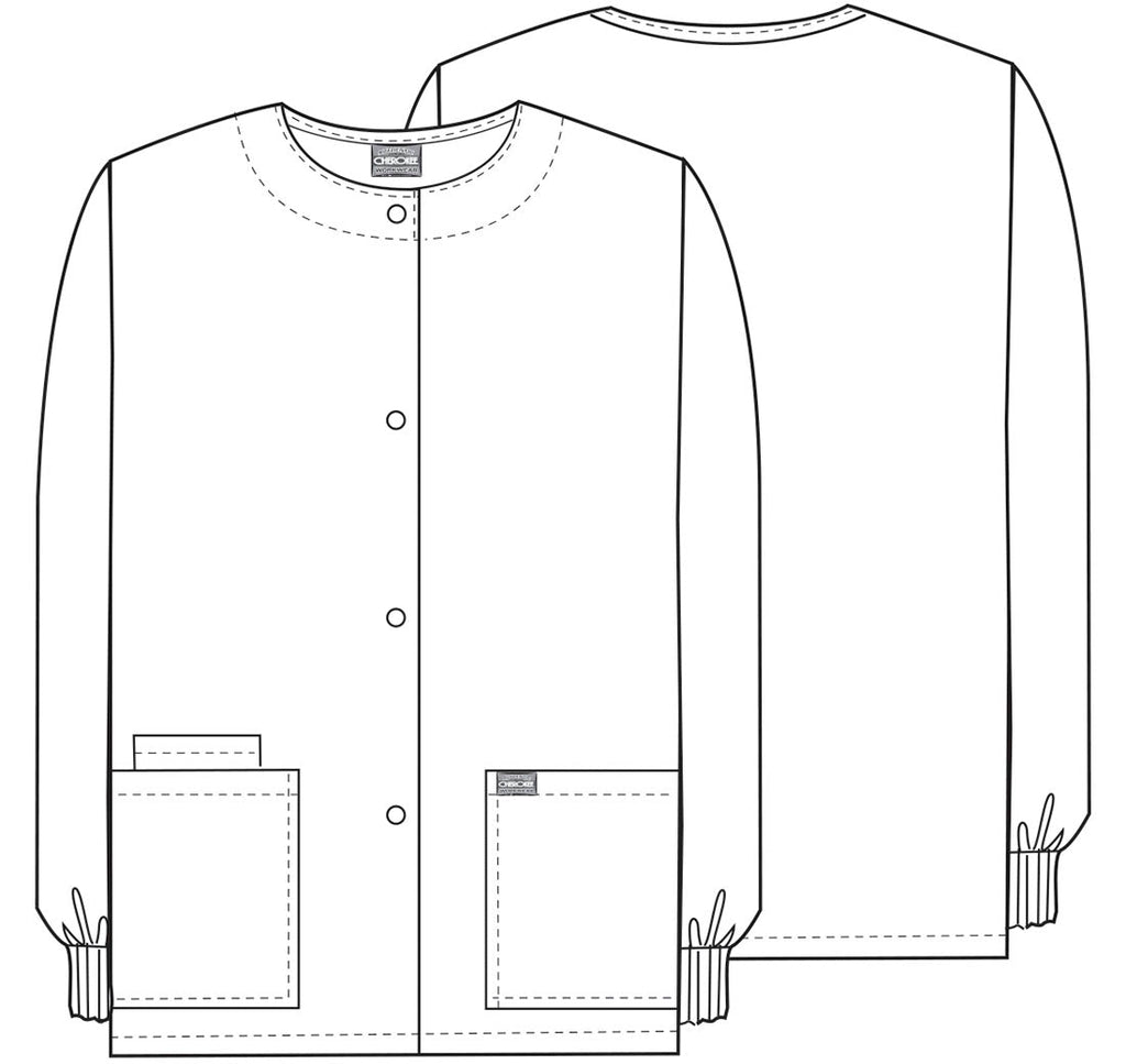 Workwear Originals 4350 Women's Snap Front Warm-Up Jacket White
