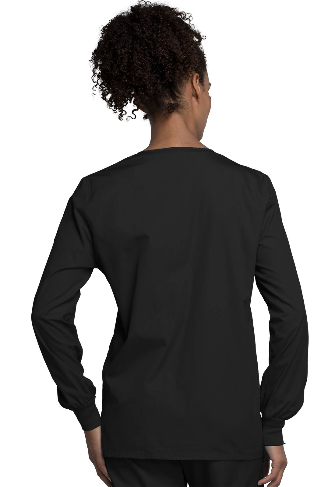 Workwear Originals 4350 Women's Snap Front Warm-Up Jacket Black