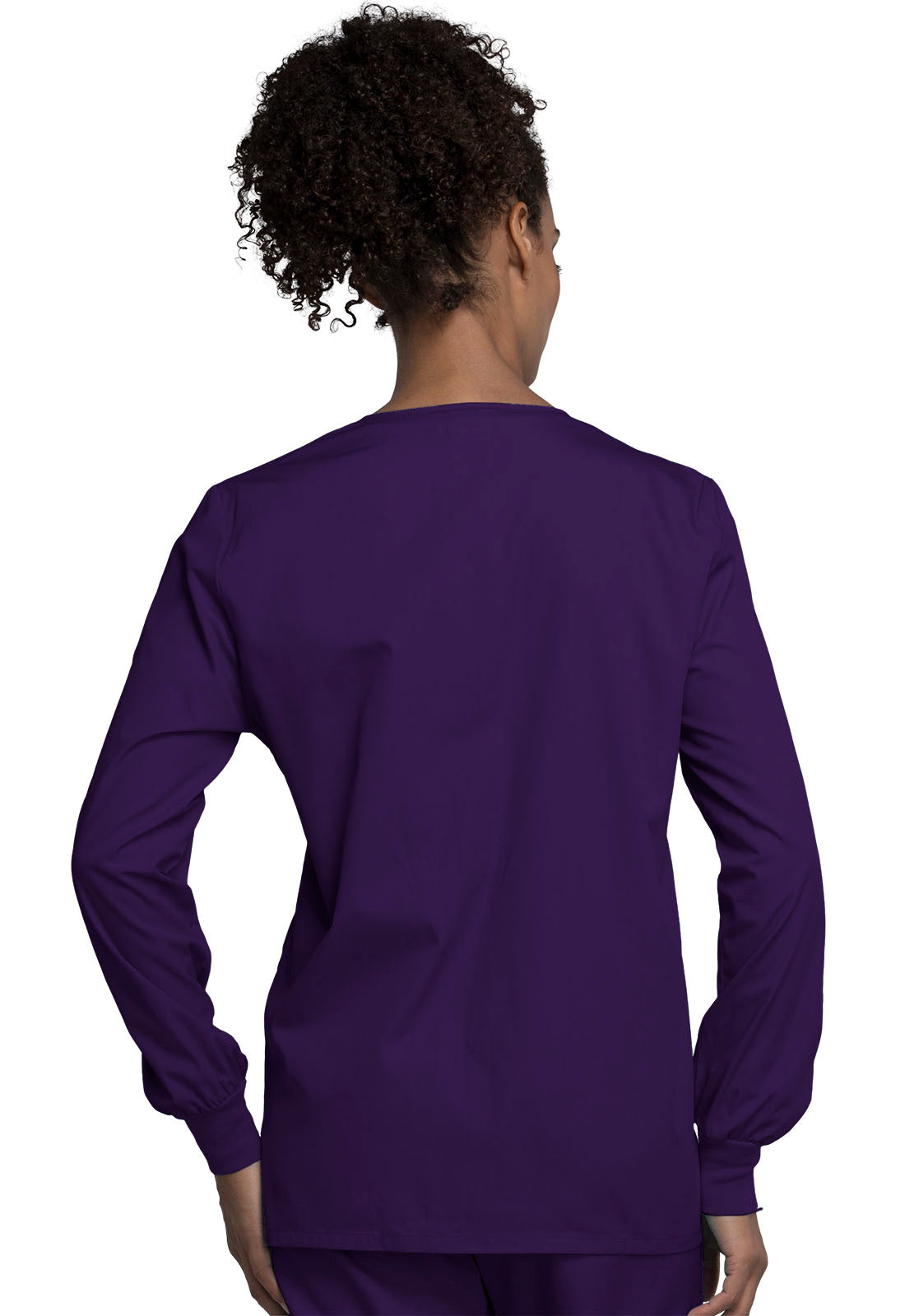 Workwear Originals 4350 Women's Snap Front Warm-Up Jacket Eggplant