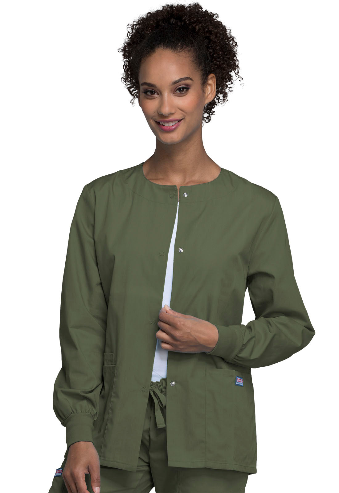 Originals 4350 Snap Front Warm-Up Jacket Olive