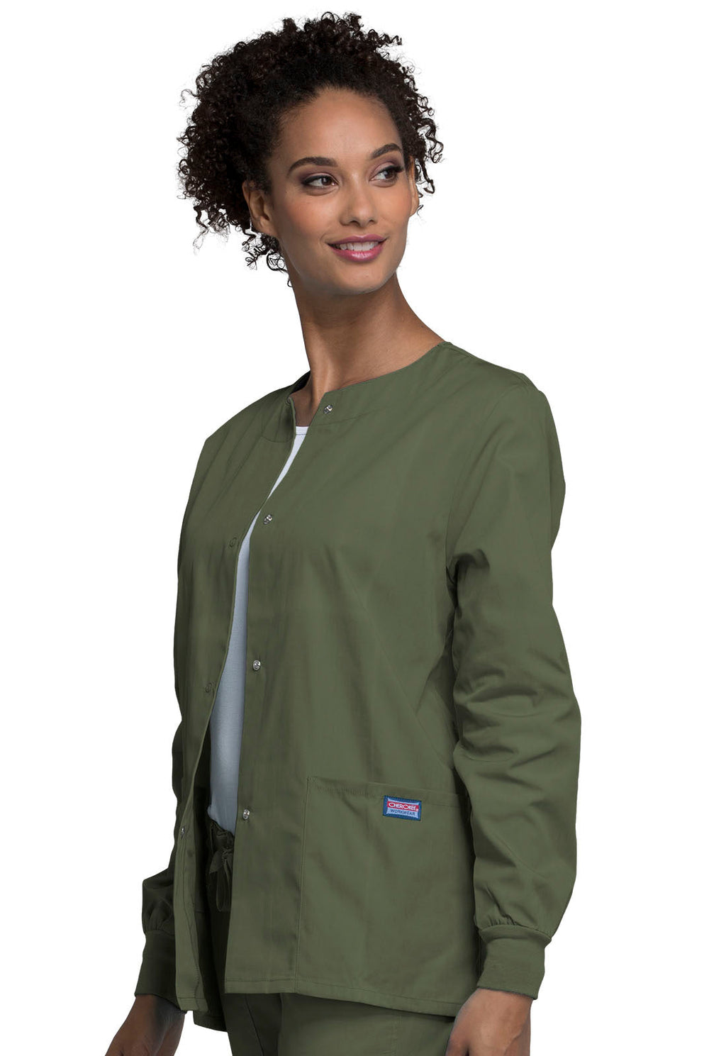 Originals 4350 Snap Front Warm-Up Jacket Olive