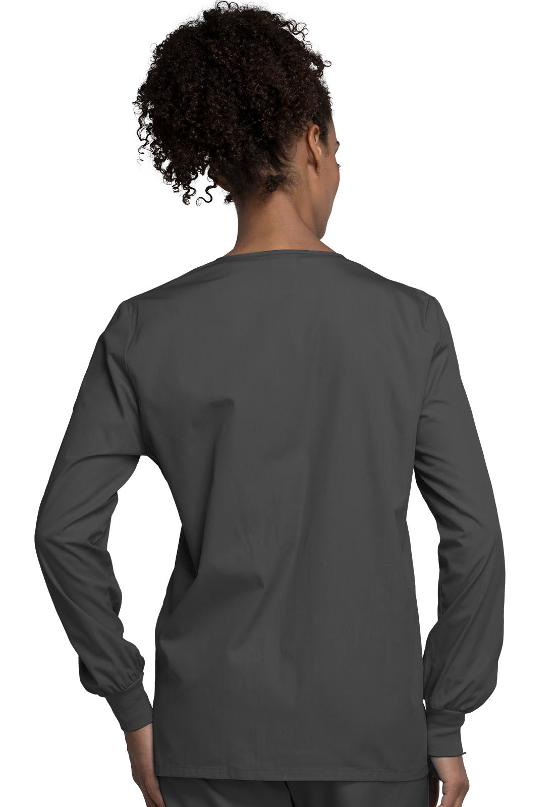 Workwear Originals 4350 Women's Snap Front Warm-Up Jacket Pewter