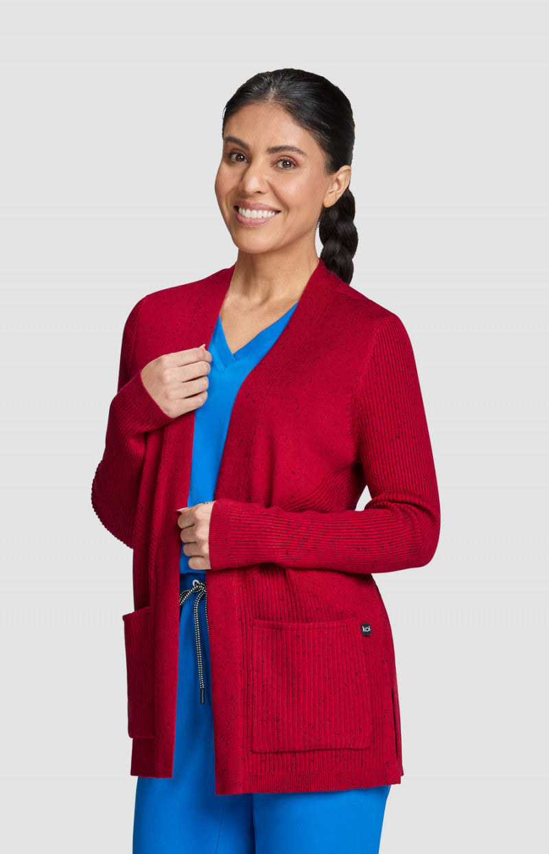 Koi Essentials 463 Kori Sweater Ruby / Black Speckles