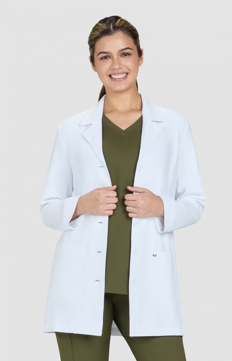 Essentials 464 Hema Lab Coat White