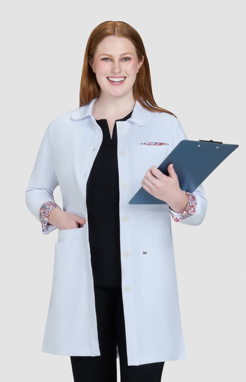 Essentials 466 Fusion Lab Coat White