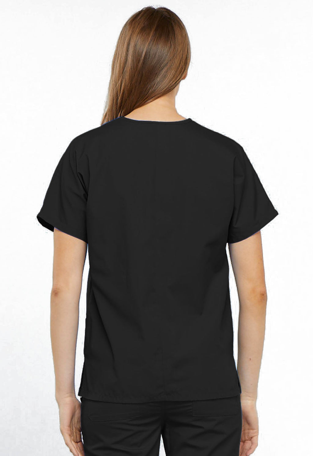 Workwear Originals 4700 Women's V-Neck Scrub Top Black