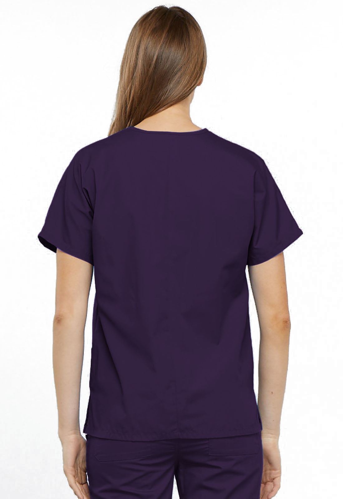 Workwear Originals 4700 Women's V-Neck Scrub Top Eggplant