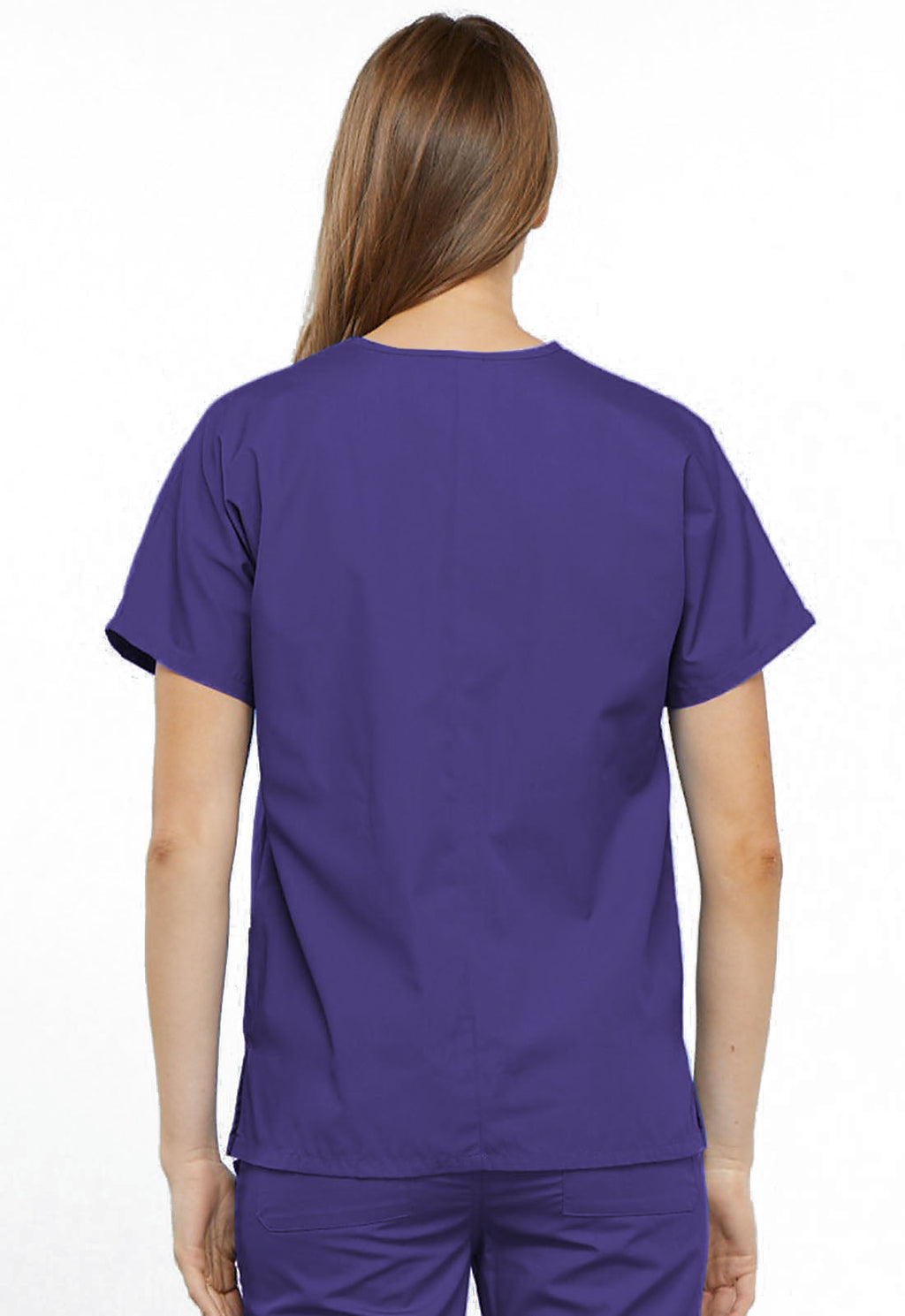 Workwear Originals 4700 Women's V-Neck Scrub Top Grape