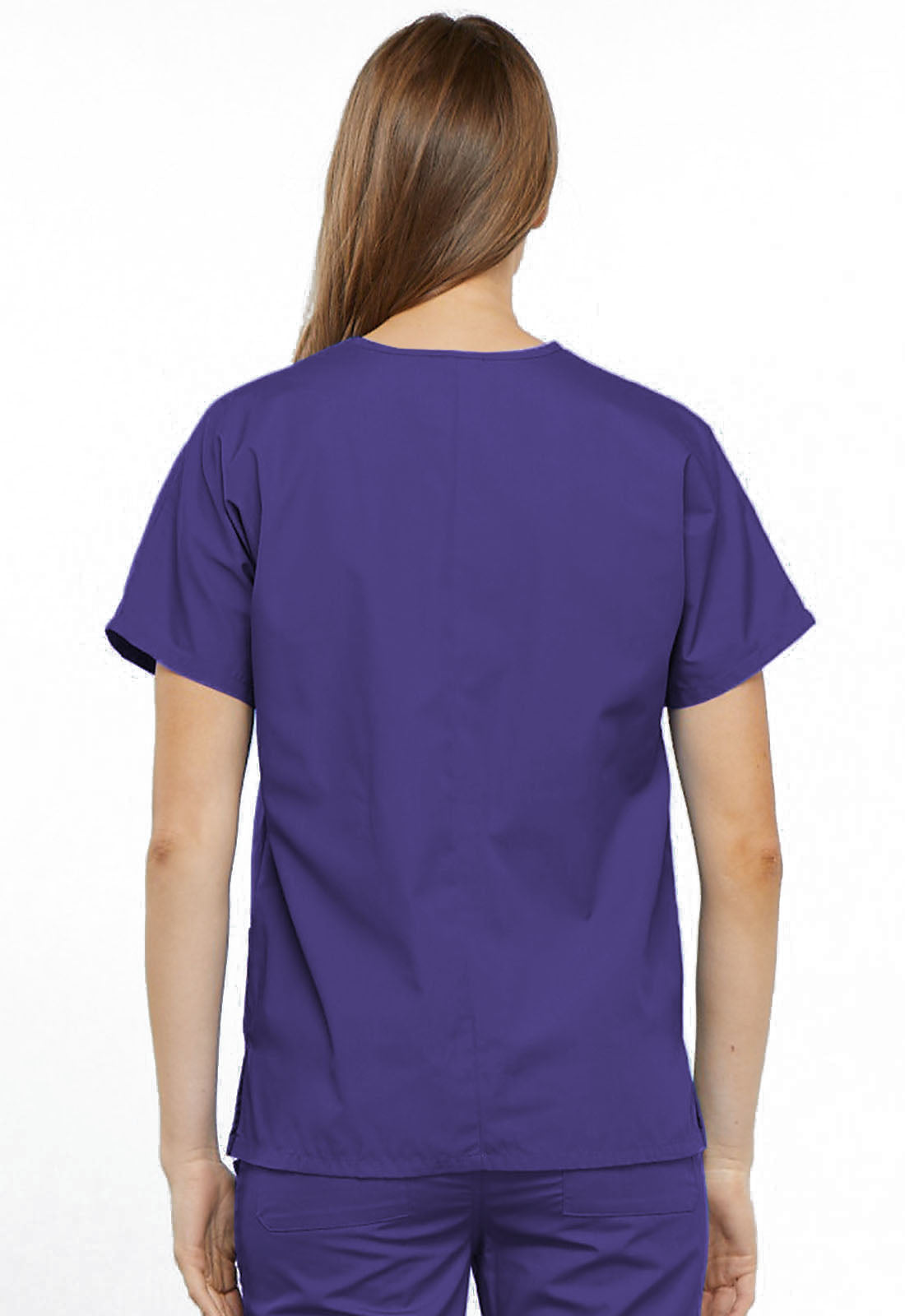 Workwear Originals 4700 Women's V-Neck Scrub Top Grape