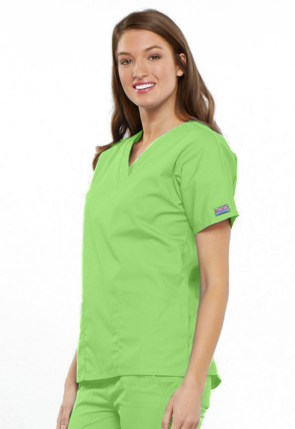 Originals 4700 V-Neck Top Lime Green