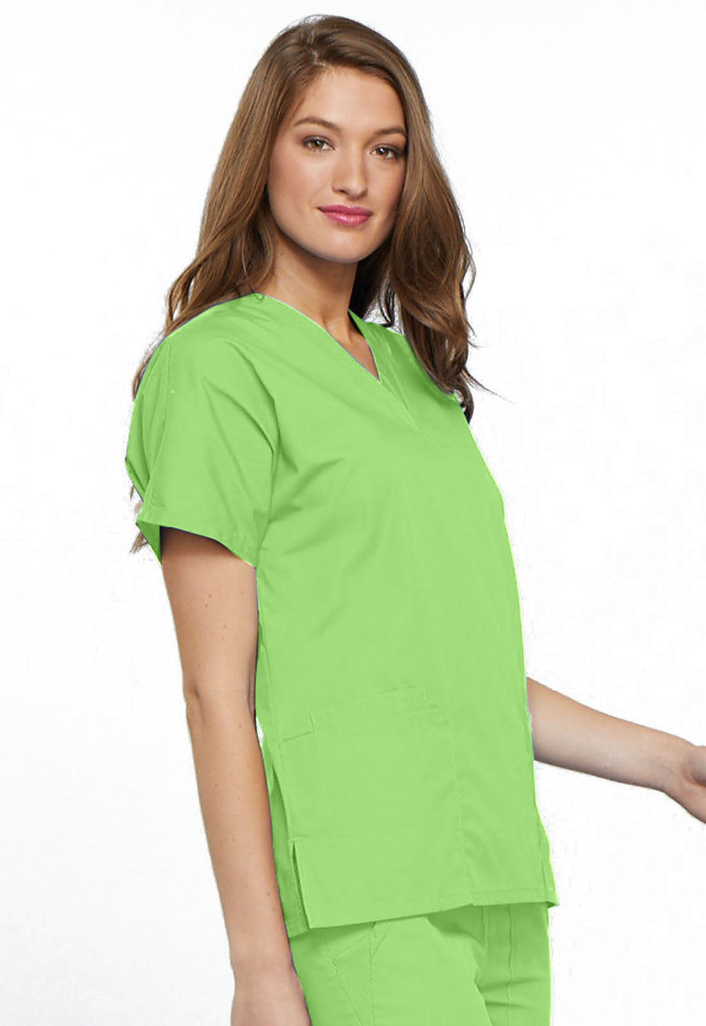Originals 4700 V-Neck Top Lime Green