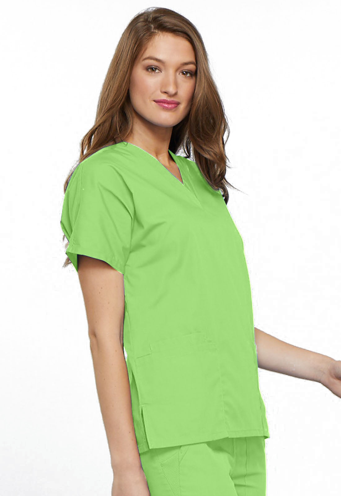 Originals 4700 V-Neck Top Lime Green