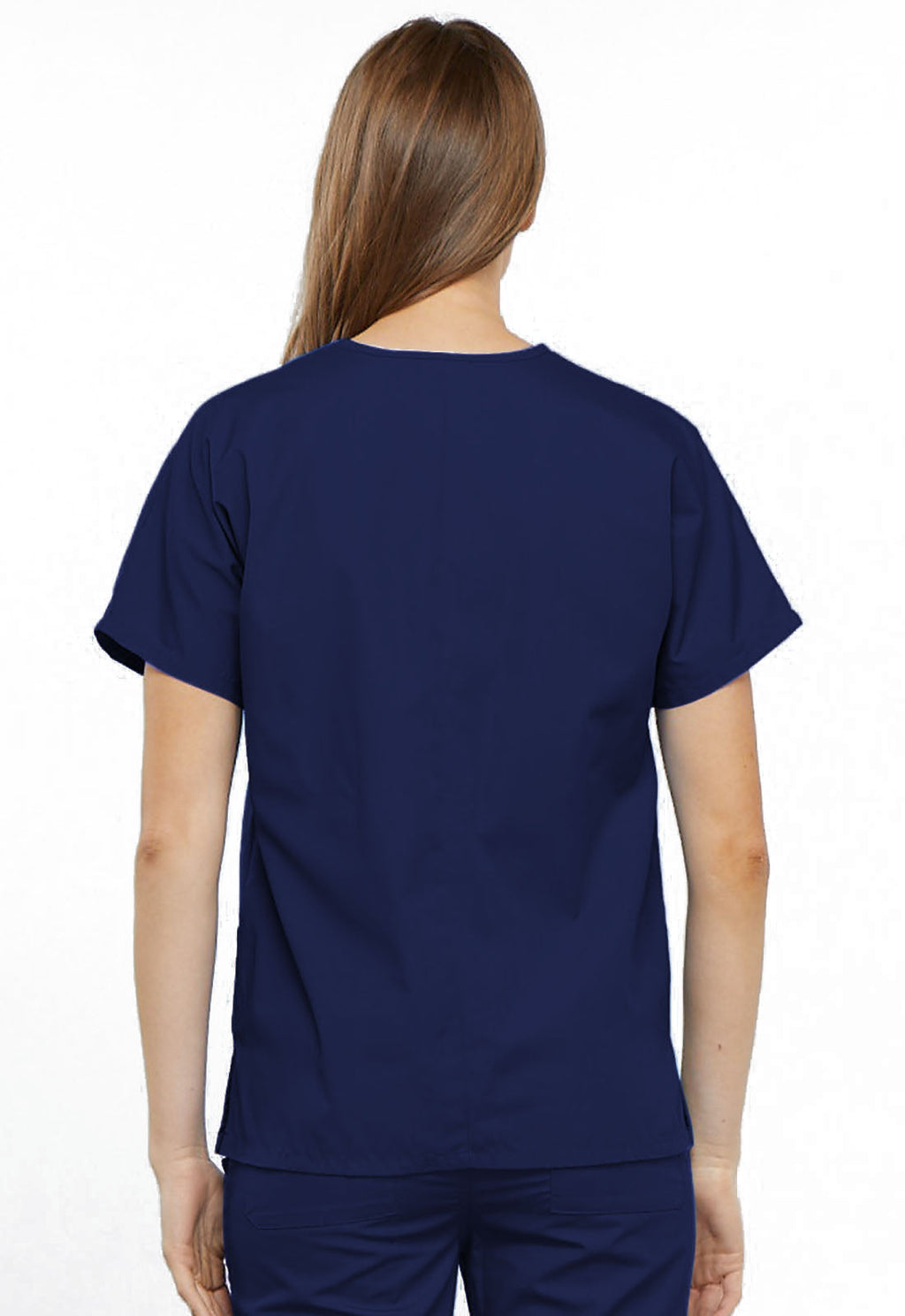 Workwear Originals 4700 Women's V-Neck Scrub Top Navy