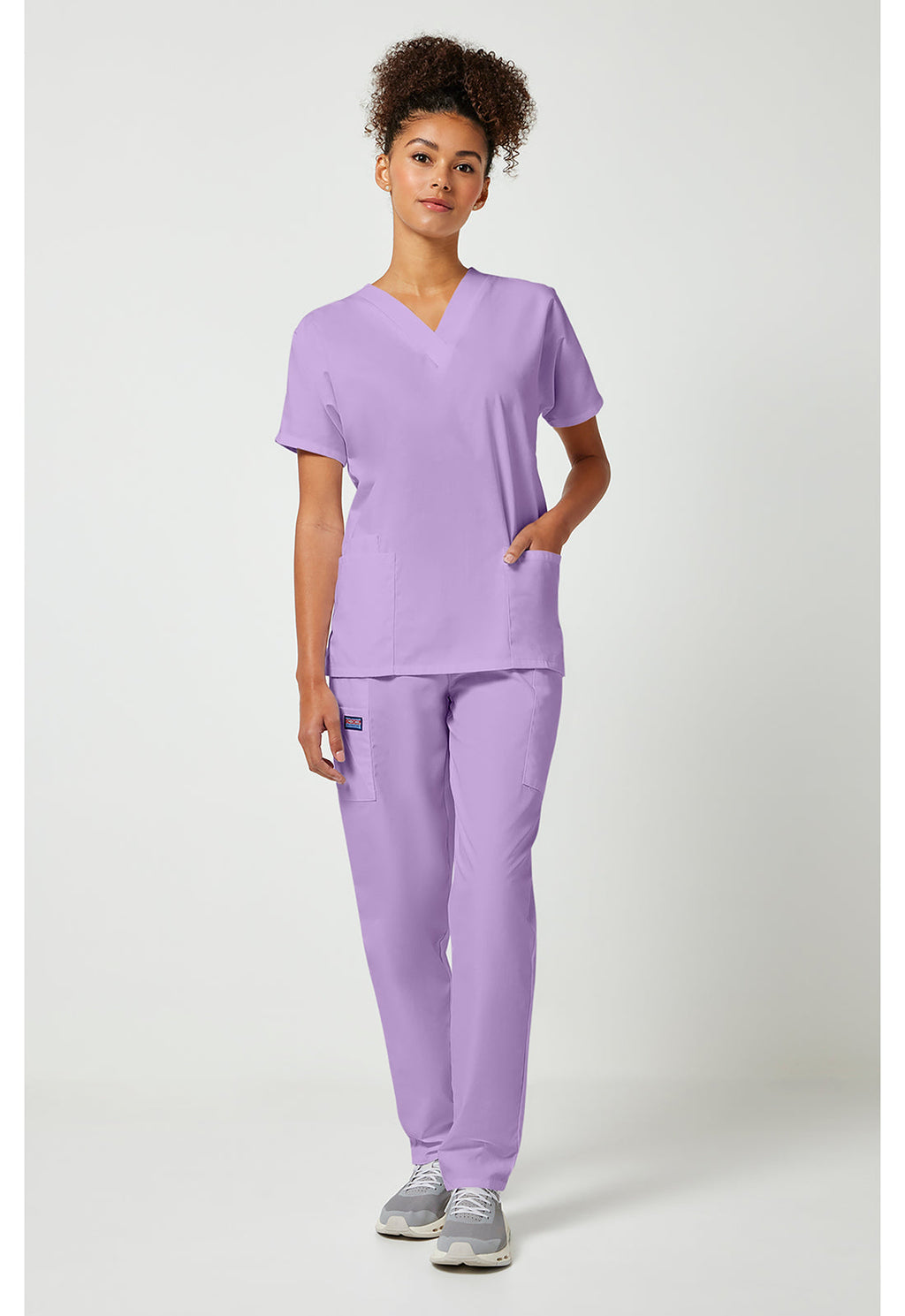 Workwear Originals 4700 Women's V-Neck Scrub Top Orchid