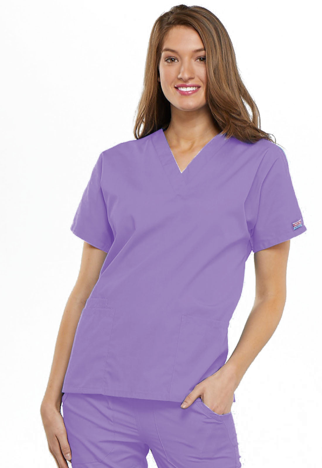 Workwear Originals 4700 Women's V-Neck Scrub Top Orchid