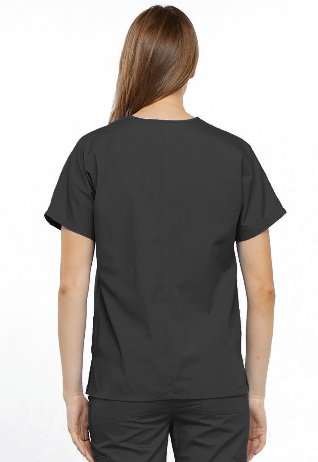 Workwear Originals 4700 Women's V-Neck Scrub Top Pewter