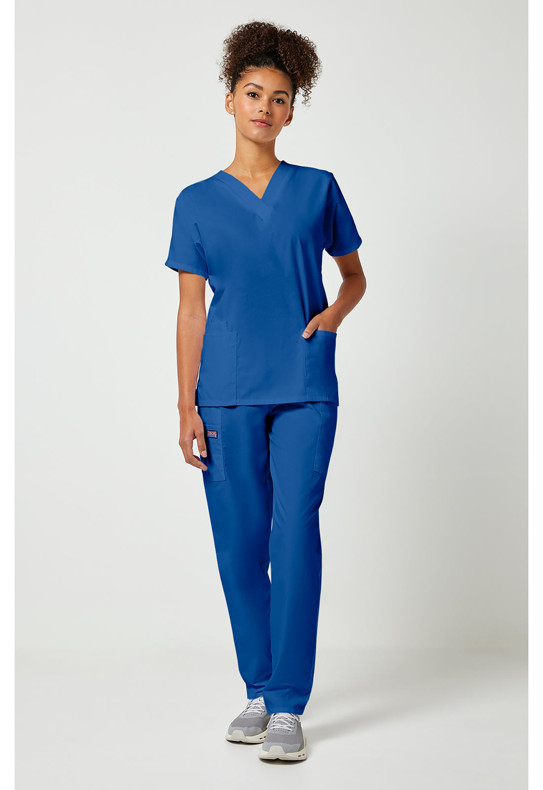 Workwear Originals 4700 Women's V-Neck Scrub Top Royal
