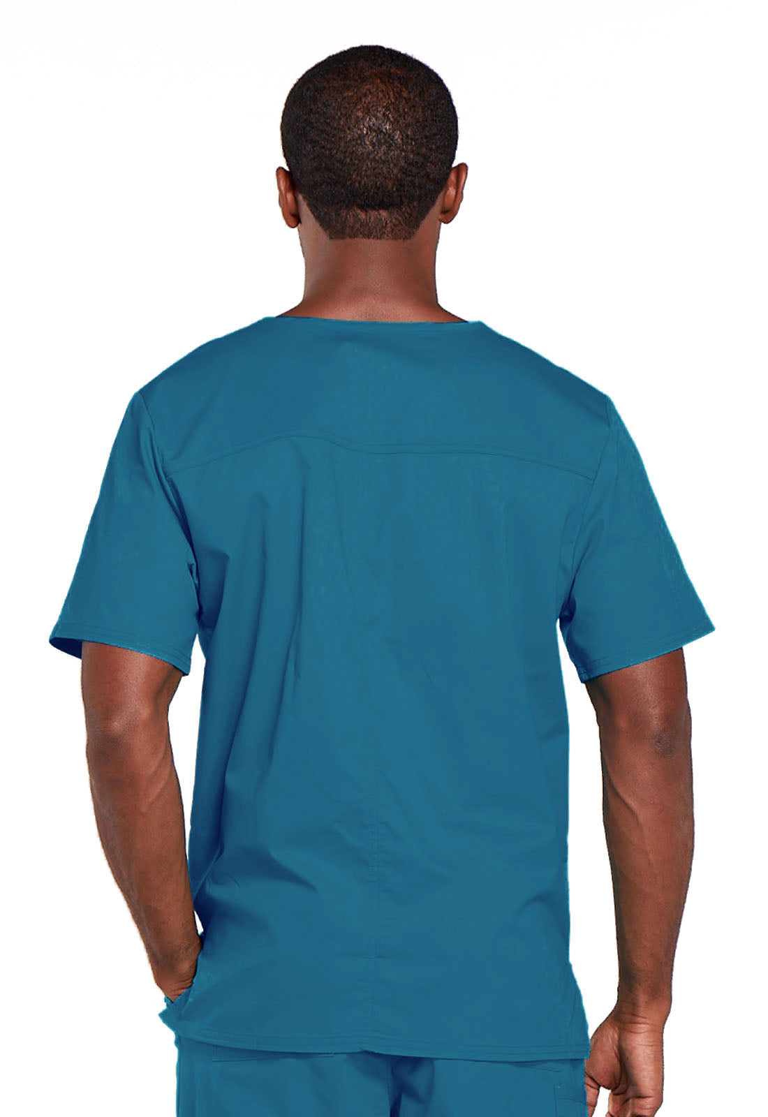 Workwear Core Stretch 4725 Unisex Unisex V-Neck Scrub Top Caribbean Blue