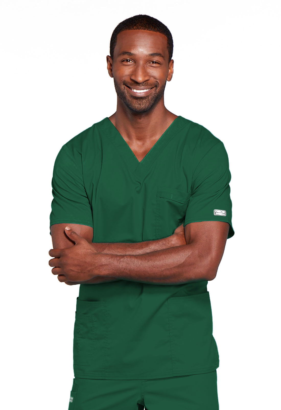 Workwear Core Stretch 4725 Unisex Unisex V-Neck Scrub Top Hunter Green