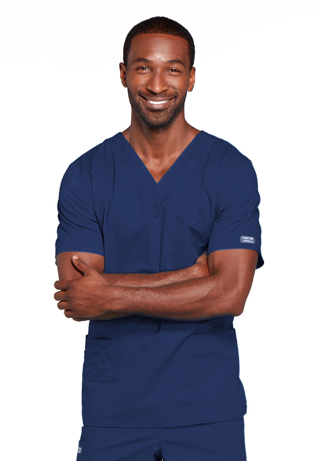 Workwear Core Stretch 4725 Unisex Unisex V-Neck Scrub Top Navy
