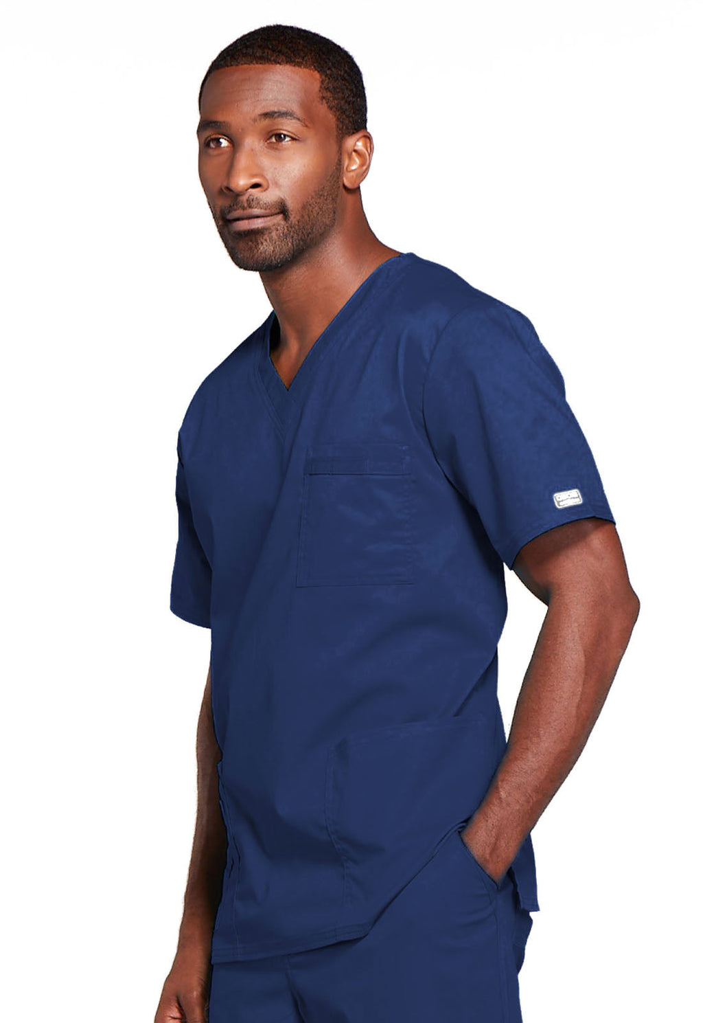 Workwear Core Stretch 4725 Unisex Unisex V-Neck Scrub Top Navy