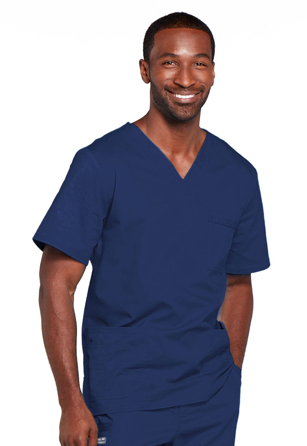 Workwear Core Stretch 4725 Unisex Unisex V-Neck Scrub Top Navy