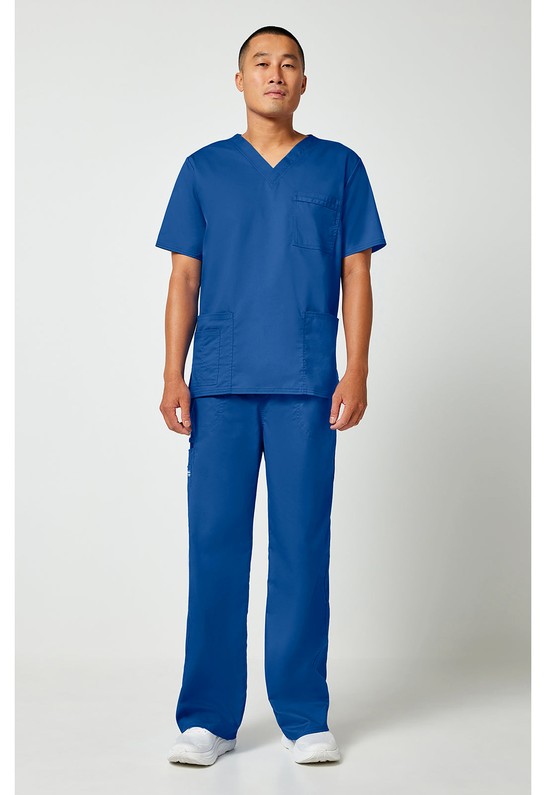 Workwear Core Stretch 4725 Unisex Unisex V-Neck Scrub Top Royal