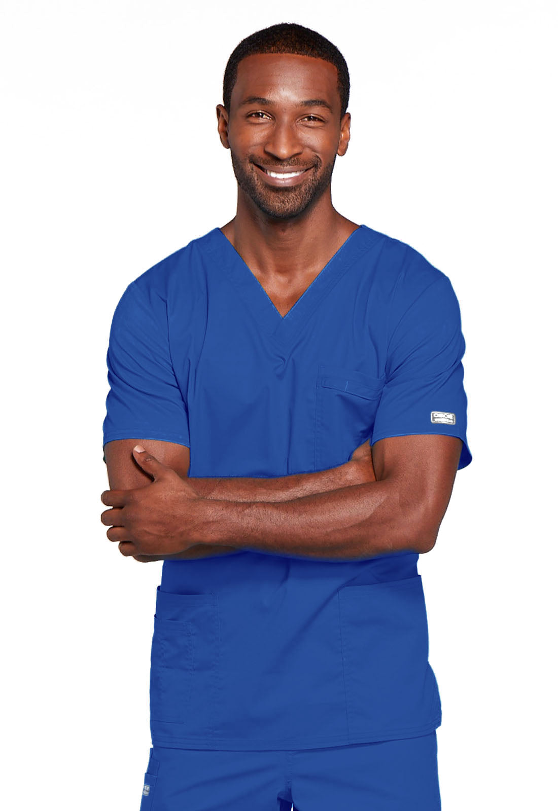 Workwear Core Stretch 4725 Unisex Unisex V-Neck Scrub Top Royal