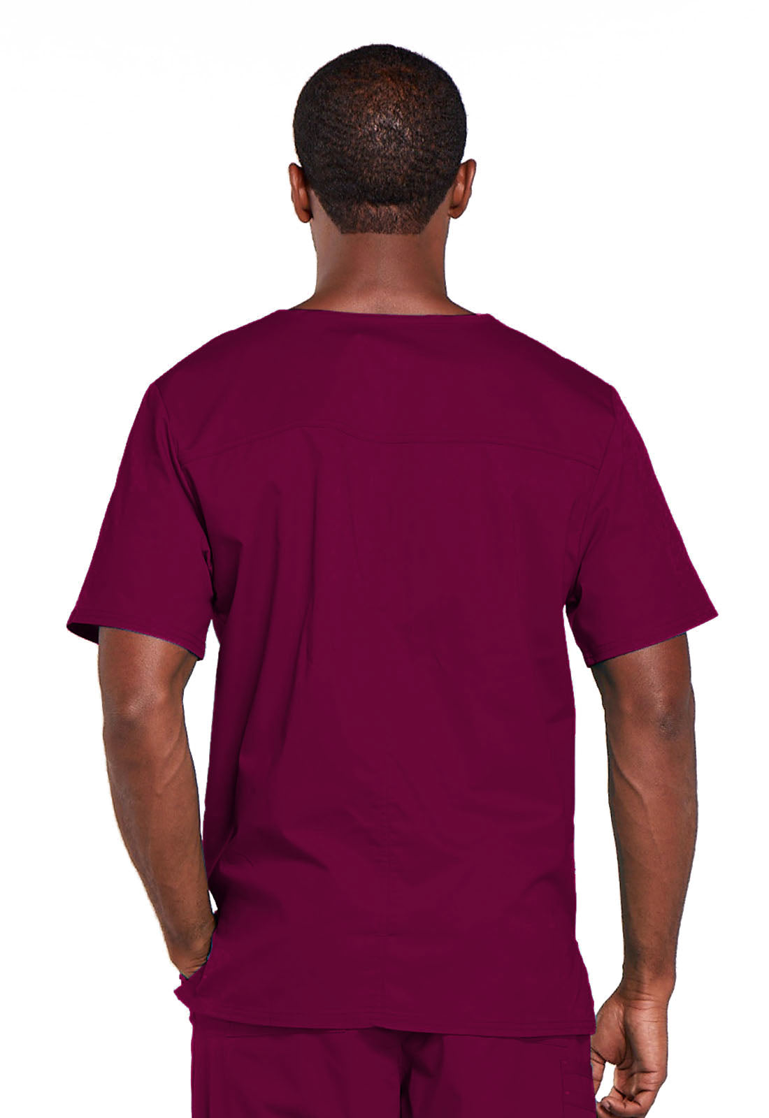 Workwear Core Stretch 4725 Unisex Unisex V-Neck Scrub Top Wine