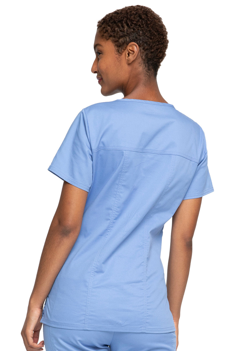 Workwear Core Stretch 4727 Women's V-Neck Scrub Top Ciel