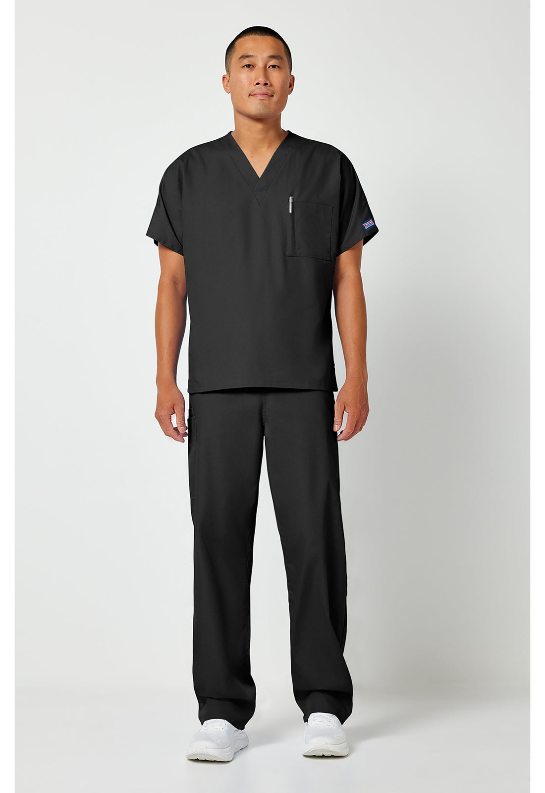 Workwear Originals 4777 Unisex Unisex V-Neck Tunic Black