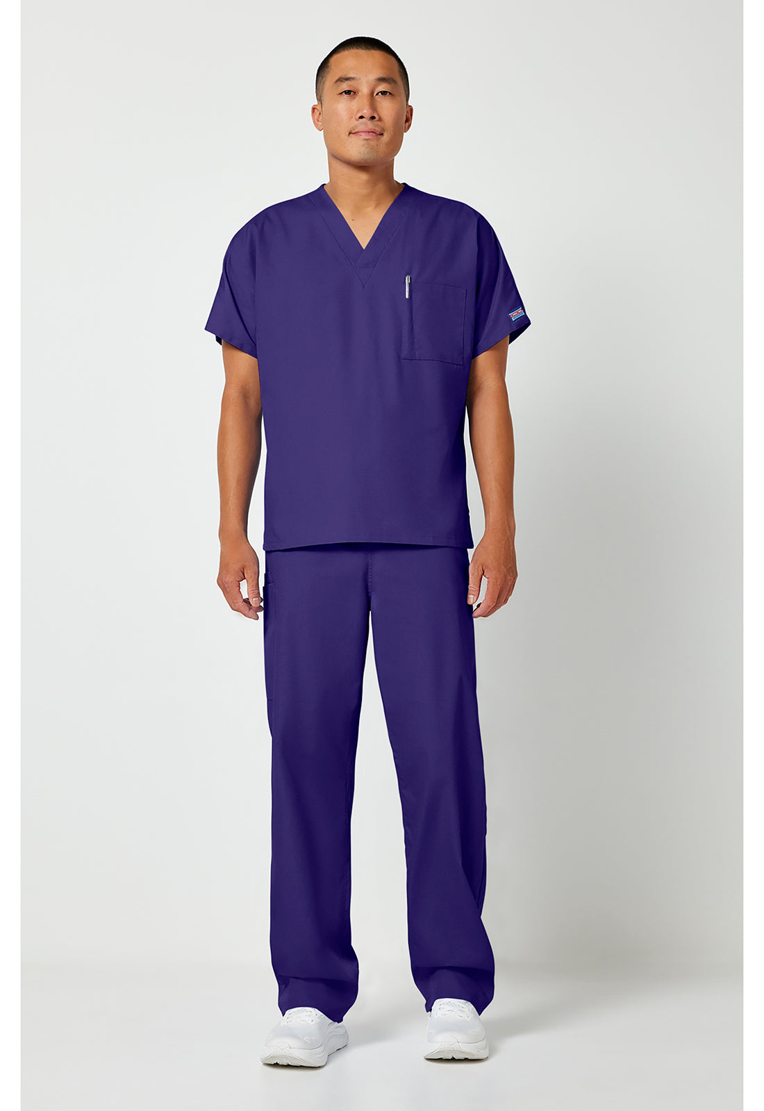 Workwear Originals 4777 Unisex Unisex V-Neck Tunic Grape